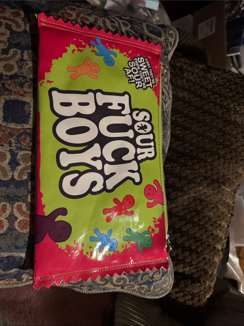 CURRENT MOOD RAVE SOUR *FFUCK BOYS BAG 
SOUR PATCH KIDS